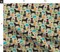 Black Lab Camping Labrador Retriever Dogs Cute Pet Tan Outdoors Adventure Woodland Rustic Cabin Camp Outdoor Pets Portrait Custom Printed Fabric by Spoonflower Various Fabrics by the Yard or Fat Quarter
